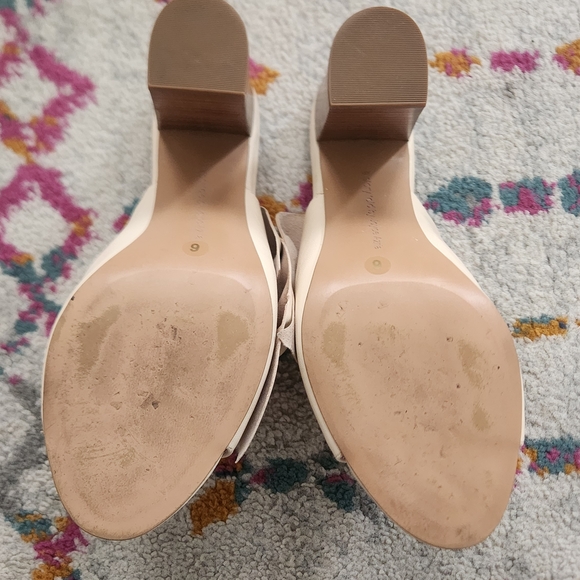 Avec Les Filles Blush Bow Block Heel Mules - Picture 9 of 10